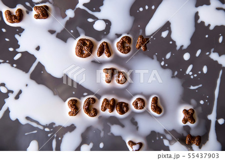 Back to school concept of a healthy quick 55437903