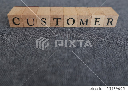 英字文字ブロックのカスタマー・customerカスタマー 55439006
