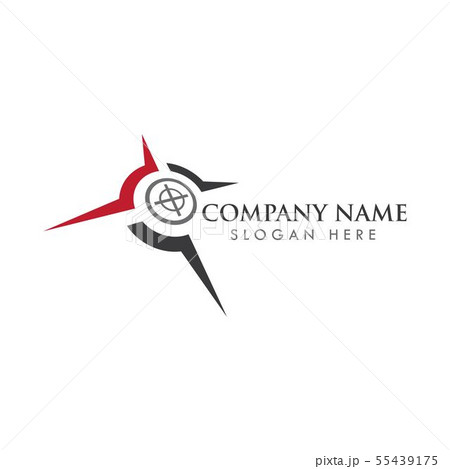 Compass Logo Template Vector Iconのイラスト素材