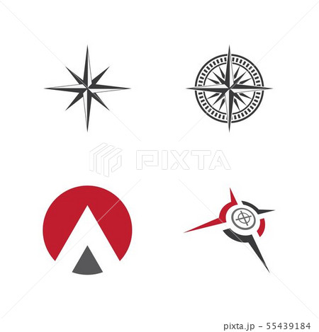 Compass Logo Template Vector Iconのイラスト素材