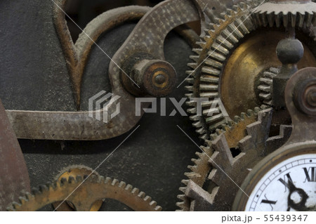 old ancient tower clock mechanism detail old ancient tower clock mechanism detail 55439347