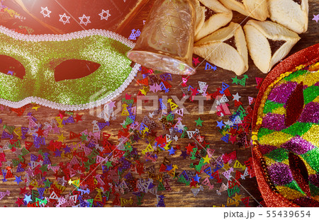 Hamantaschen cookies or hamans ears Purim 55439654