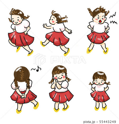 女の子のイラスト 55443249