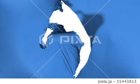 Damaged Blue color flag 55443813