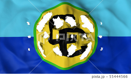 CARICOM flag with a small holes 55444566