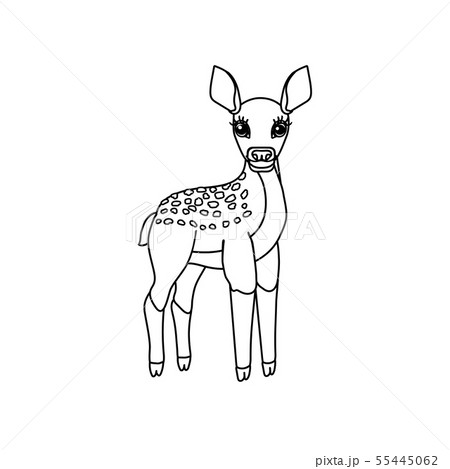 vector line cartoon animal clip art 55445062
