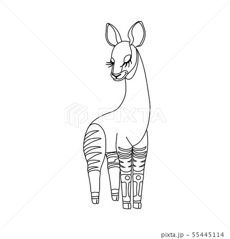 vector line cartoon animal clip art 55445114