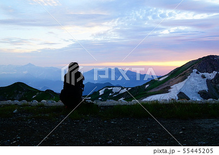 白馬山荘から眺める夕景 白馬山荘から眺める夕景 55445205