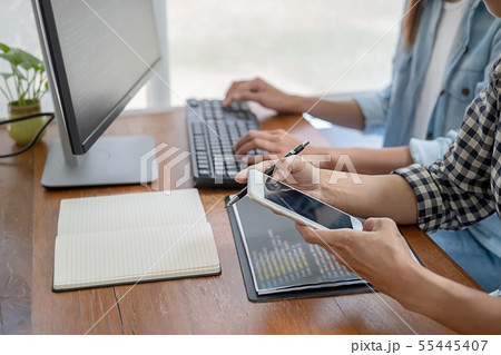 Programmer working in a software development and 55445407
