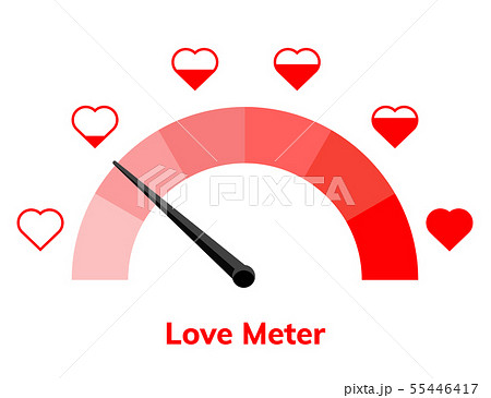 Love meter heart indicator. Love day full test valentine background card progress Love meter heart indicator. Love day full test valentine background card progress 55446417