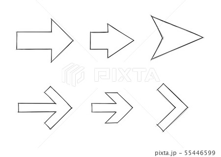 Arrows set. Outline icons 55446599