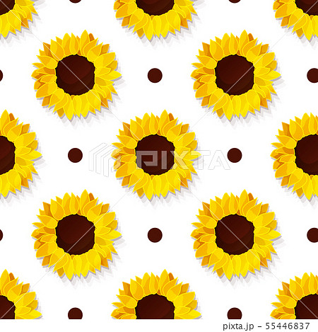 vector sunflower flower pattern 55446837