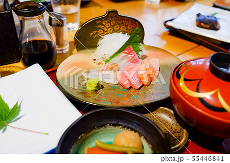 Japanese food Mix Sashimi Chirashi Rice 55446841