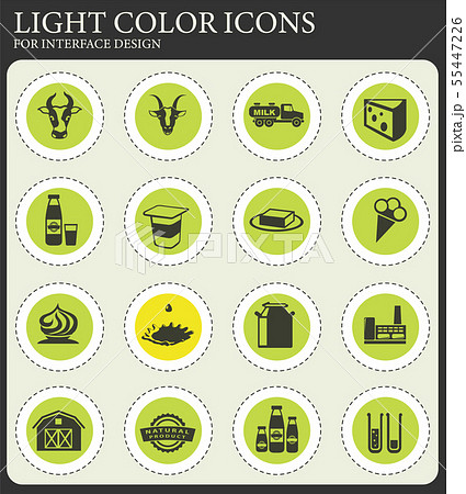 Milk industry icons 55447226