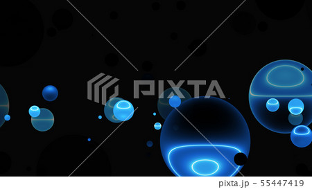 CGパーティクル　光るボール 55447419
