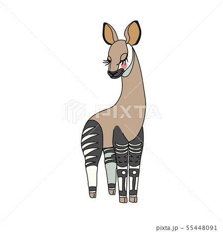 vector scandi cartoon animal clip art 55448091
