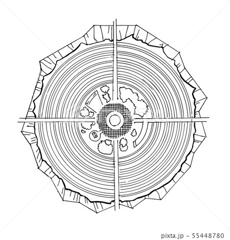 Street city hand drawn map 55448780