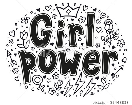 Girl power quotes and illustrations Girl power quotes and illustrations 55448833