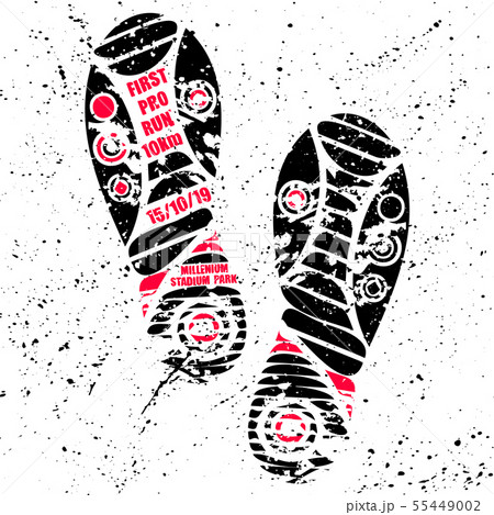 Run marathon background with shoes 55449002