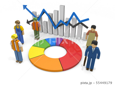 働く人々 雇用統計 労働人口 55449179