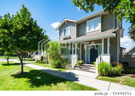Entrance of residential house with concrete Entrance of residential house with concrete 55449251