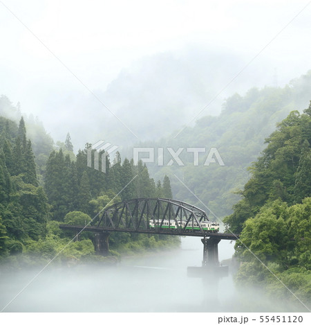 川霧の只見線 川霧の只見線 55451120