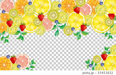 Watercolor: fruits 55451632