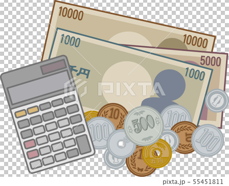 電卓とお金 電卓とお金 55451811
