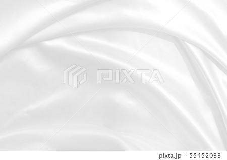 White fabric background abstract with waves. soft 55452033