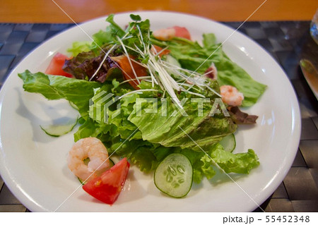 野菜サラダ（みずみずしい野菜） 55452348