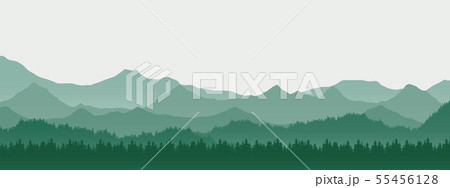 Realistic illustration of mountain landscape with 55456128