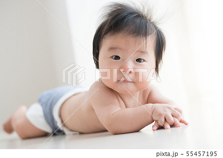 赤ちゃん 男の子 乳児 乳幼児 子育て 55457195