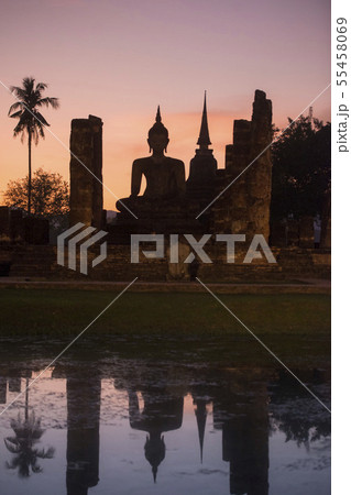 ASIA THAILAND SUKHOTHAI WAT MAHATHAT BUDDHA 55458069