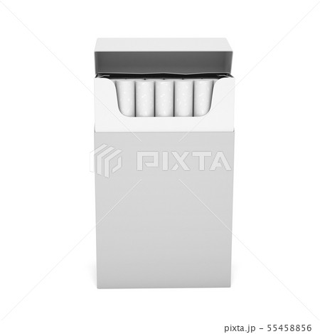 White pack of cigarettes. With white filter 55458856