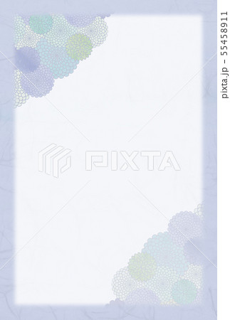 菊　喪中はがき 55458911