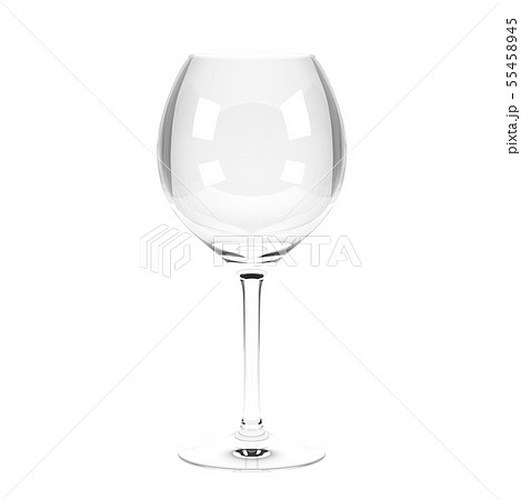 Wine Glass 3d Rendering Illustration Isolatedのイラスト素材