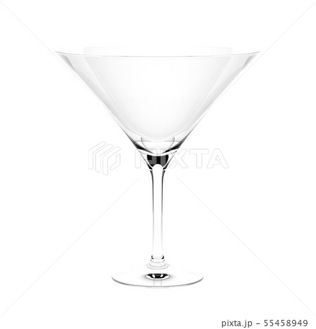 Martini cocktail glass. 3d rendering illustration isolated 55458949