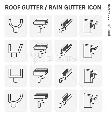roof gutter icon roof gutter icon 55462646