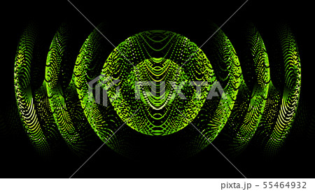 CGパーティクル 発光するボールシート 緑色 黄緑色 CGパーティクル 発光するボールシート 緑色 黄緑色 55464932