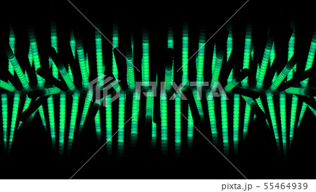 CGパーティクル　発光するボールシート　緑色　黄緑色 55464939