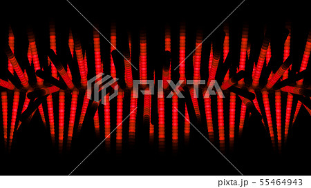 CGパーティクル　発光するボールシート　赤色 55464943