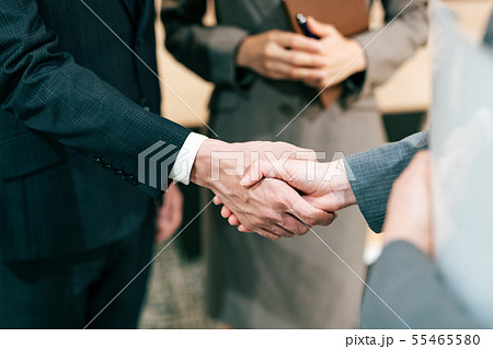 ビジネス 商談 握手 ビジネス 商談 握手 55465580