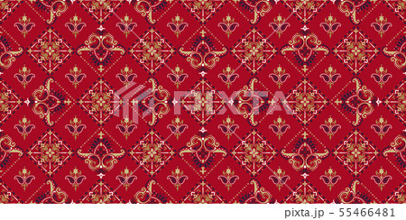 Seamless pattern based on ornament paisley Bandana Print. Vector ornament paisley Bandana Print Seamless pattern based on ornament paisley Bandana Print. Vector ornament paisley Bandana Print 55466481