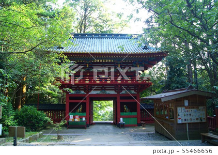 <静岡 久能山東照宮>境内の楼門(社殿より) <静岡 久能山東照宮>境内の楼門(社殿より) 55466656