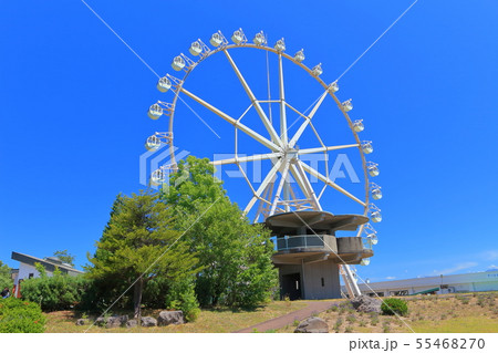 北海道 深山峠アートパークの観覧車の写真素材