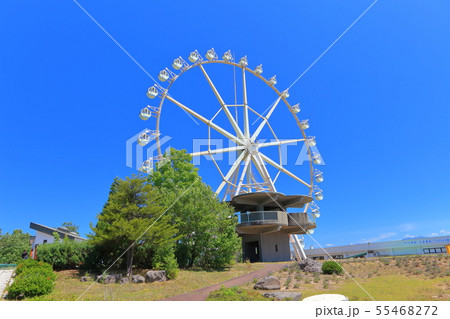 北海道 深山峠アートパークの観覧車の写真素材