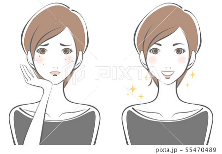 若い女性 55470489