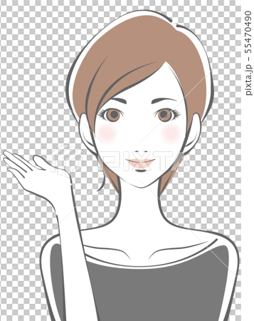 若い女性 55470490