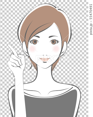 若い女性 55470491