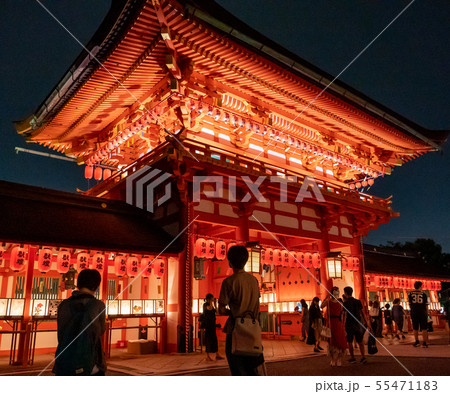 Fushimi Inari Taisha Shrine's main shrine festival - Stock Photo [55471183]  - PIXTA